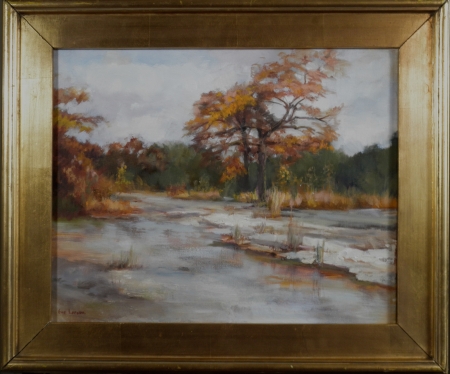 Autumn at Fall Creek by artist Eve Larson
